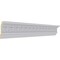 Ekena Millwork 3 1/8"H x 1 7/8"P x 3 5/8"F x 94 1/2"L Brightton Crown Moulding MLD03X01X03BR - alternate 2